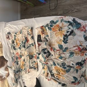 Maurices brand. Size large. Mid rise for shorts.